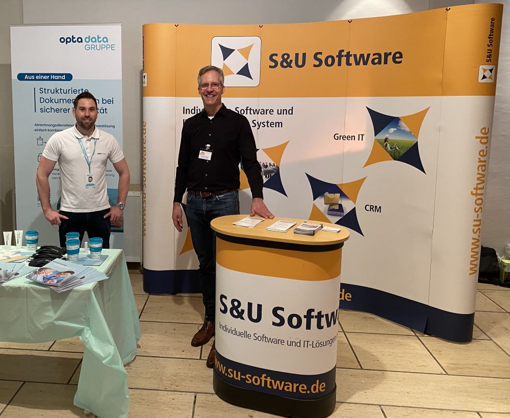 Ausstellerstand S&U mit opta data beim Hauswirtschaftsgipfel in Eichstätt